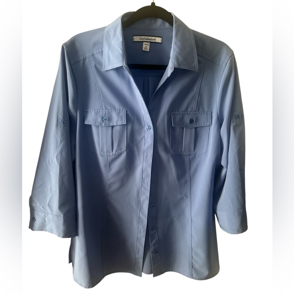 Light blue blouse